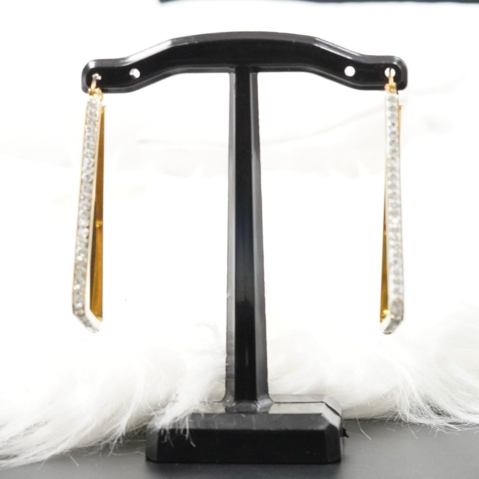 Miniatura 4 de CANDONGA TRIANGULO PIEDRA BLANCA-DORADO